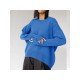  Women's Casual Round Neck Pullover Sweater