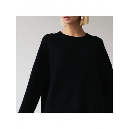  Women's Casual Round Neck Pullover Sweater