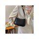  PU Pure Color Shoulder Bag For Ladies