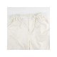 Summer White Solid Drawstring Cargo Trousers