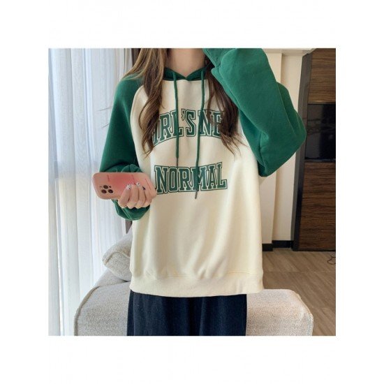  Casual Hooded Letter Printing Women's Sweater