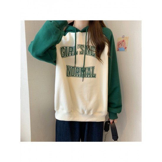  Casual Hooded Letter Printing Women's Sweater