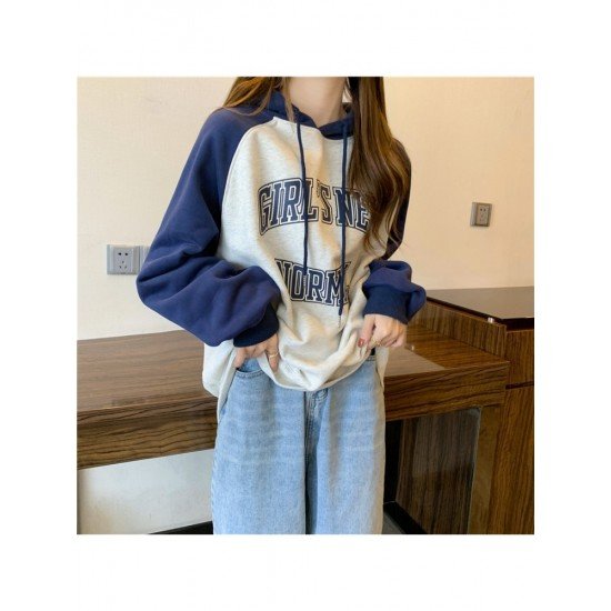  Casual Hooded Letter Printing Women's Sweater