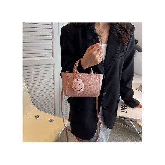  PU Pure Color Messenger Bag For Women