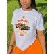 White Car Graphic Summer T Shirt Tops