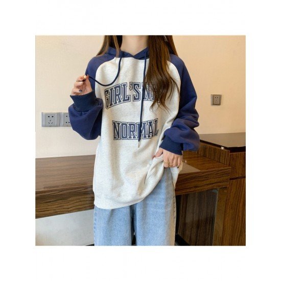  Casual Hooded Letter Printing Women's Sweater