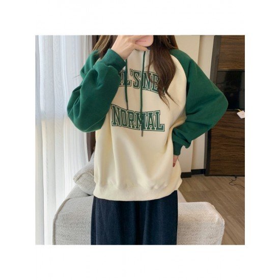  Casual Hooded Letter Printing Women's Sweater