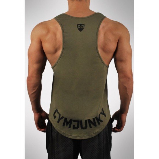  Men's Fitness Training Muscle Letter Printing Tanks