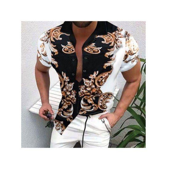 Printed Short Sleeve Summer Shirts For Men