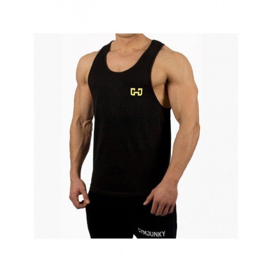  Men's Fitness Training Muscle Letter Printing Tanks