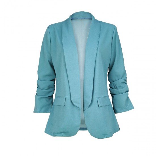  Fashion Pure Color Small Suit Jacket