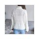  Casual High Neck Pure Color Women's Sweater