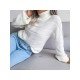  Casual High Neck Pure Color Women's Sweater