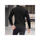  Autumn Men's Printed Knitting Colorblock Sweater