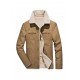 Winter Thicken Turn-Down Collar Solid Coat