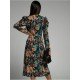 Bohemian Floral Puff Sleeve Ladies Dresses