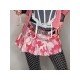  2022 Summer Pink Camouflage Pleated Girl Skirt