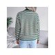  New V-Neck Striped Knitted Sweater