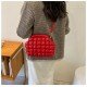  Korean Style Bubble PU Ruched Shoulder Bags