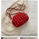  Korean Style Bubble PU Ruched Shoulder Bags