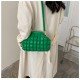  Korean Style Bubble PU Ruched Shoulder Bags