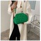  Korean Style Bubble PU Ruched Shoulder Bags