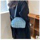  Korean Style Bubble PU Ruched Shoulder Bags