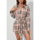  Casual Plaid Women's Long Sleeve Dress