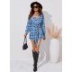  Casual Plaid Women's Long Sleeve Dress