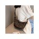 Ladies Canvas Houndstooth Leopard Shoulder Bags