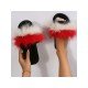  2022 Contrast Color Fur Slippers For Women