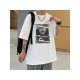 Oversized White Graphic Summer Teenager T Shirts