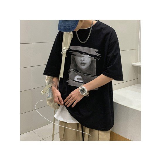 Oversized White Graphic Summer Teenager T Shirts