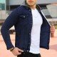  Pure Color Hooded Men's Casual Jacket