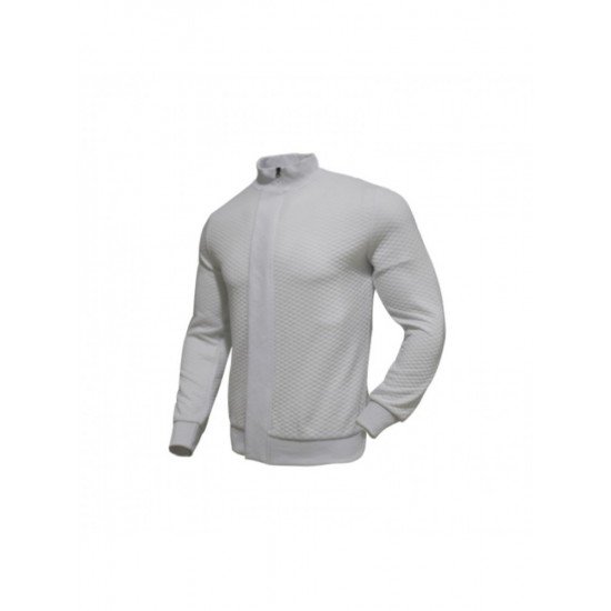  Pure Color Zipper Men's Casual Sweater