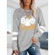 Halloween Printed Crew Neck Sweatshirts