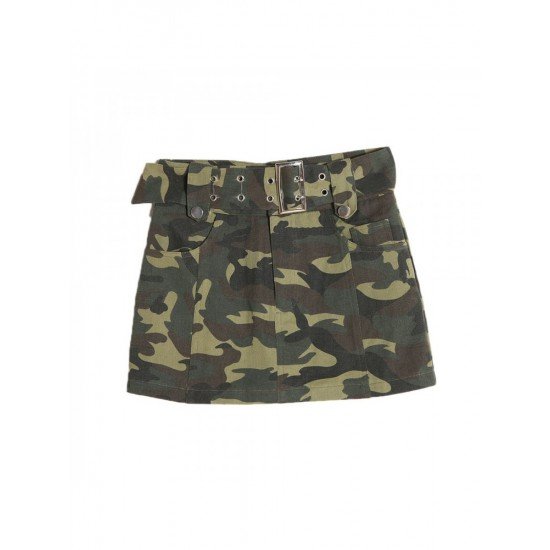 Sexy Camouflage Denim Mini Skirts