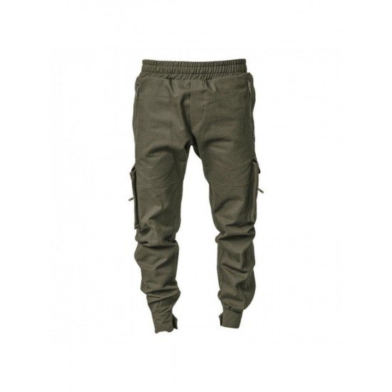  Pure Color Zipper Men's Casual Pants