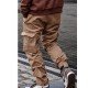  Pure Color Zipper Men's Casual Pants