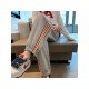  Loose Versatile Striped Women's Long Pants