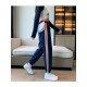  Loose Versatile Striped Women's Long Pants