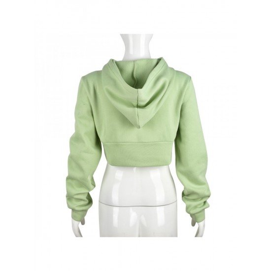 Designer Patchwork Ladies Cropped Hoodies Tops