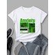 New Fashion Graphic T Shirt Tops For Women