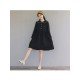 Cute Loose Doll Collar Long Sleeve Knee Length Dress