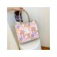  Casual Canvas Cute Cartoon Printed Tote Bag