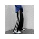  Loose Casual Split Hem Contrast Color Long Pants