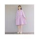 Cute Loose Doll Collar Long Sleeve Knee Length Dress