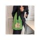  Casual Plush Weave Flower Women's Bag