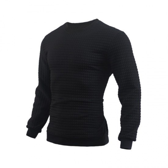  Casual Round Neck Men's Long Sleeve Top