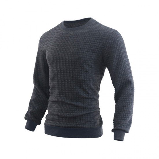  Casual Round Neck Men's Long Sleeve Top